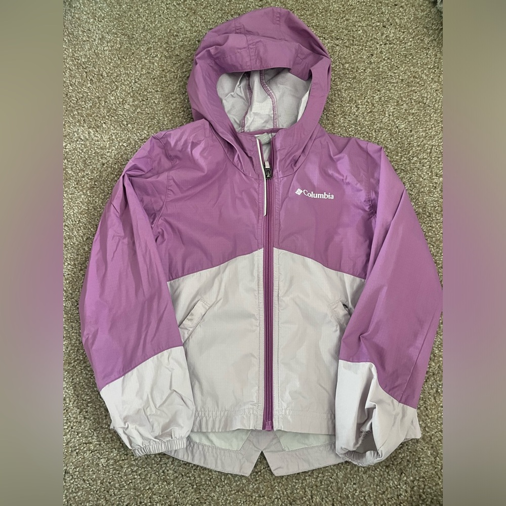 Columbia Lavender and Light Gray Hooded Jacket